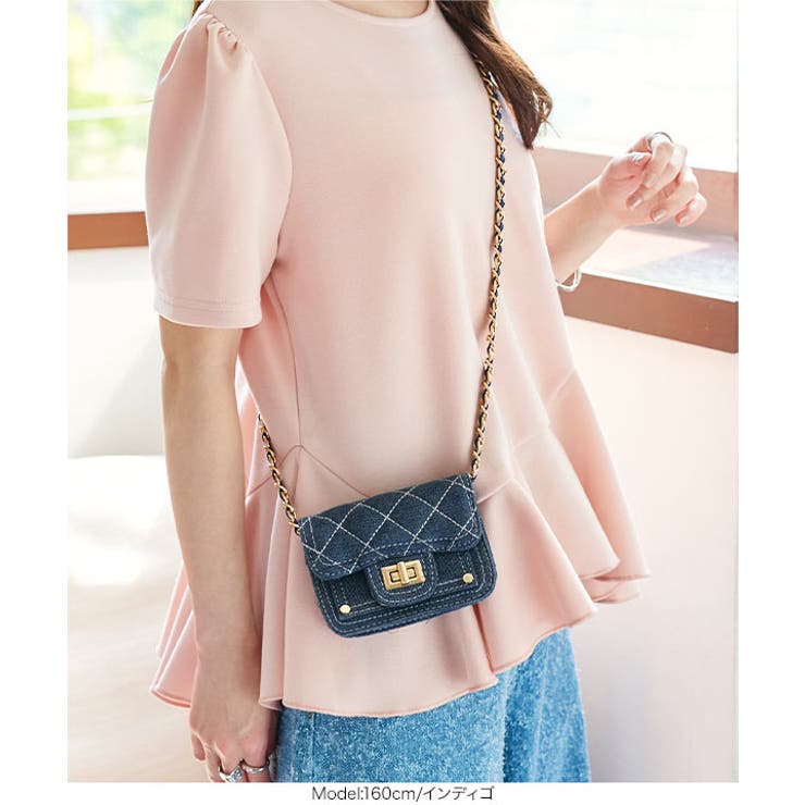 デニムチェーンショルダーバッグ［B1619］ | KOBE LETTUCE | 詳細画像3 