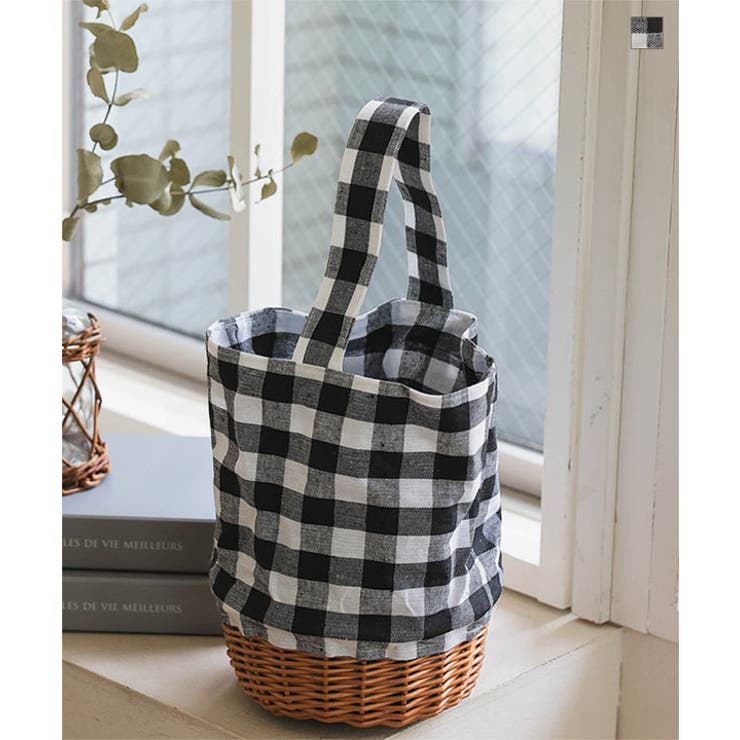 ギンガムチェックワンショルカゴバッグ［B1621］ | KOBE LETTUCE | 詳細画像1 