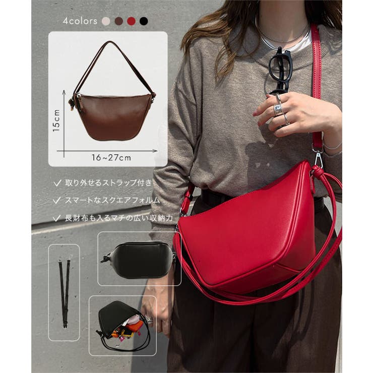 ダブルハンドルショルダーバッグ［B1642］ ダブルハンドル ショルダーバッグ | KOBE LETTUCE | 詳細画像2 