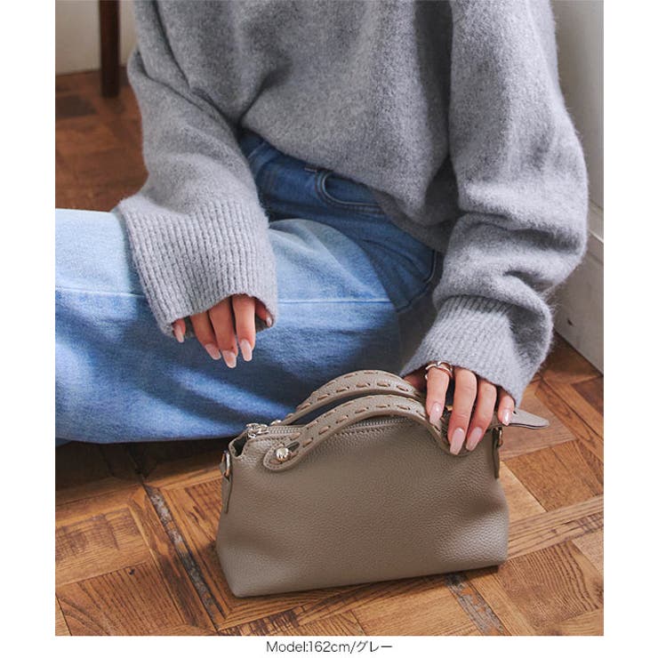 ステッチデザインハンドルバッグ［B1644］ ハンドルバッグ レディース | KOBE LETTUCE | 詳細画像5 