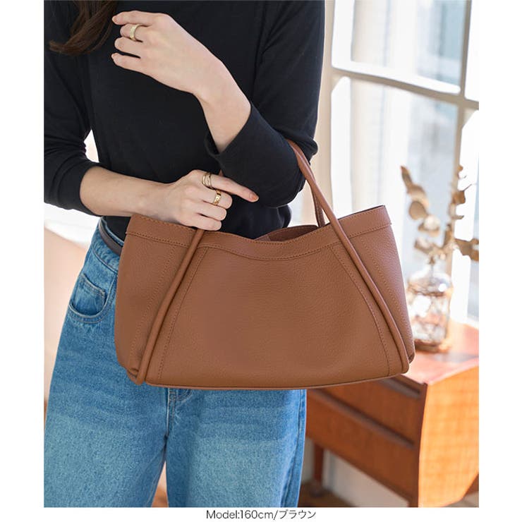 ポーチ付きショルダーバッグ ポーチ付き トートバッグ[品番