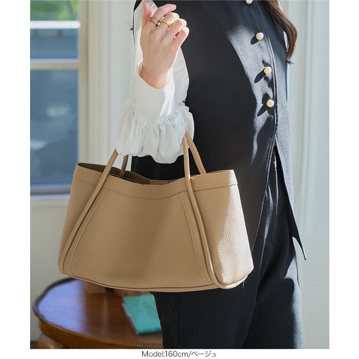 ポーチ付きショルダーバッグ ポーチ付き トートバッグ[品番