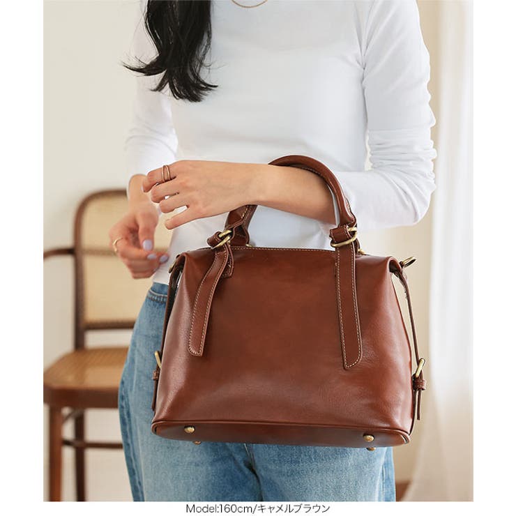 スクエアボストンバッグ［B1672］ スクエアボストンバッグ レディース | KOBE LETTUCE | 詳細画像2 