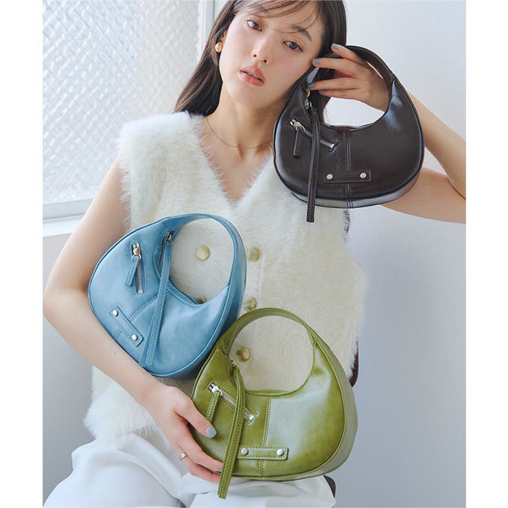 ハーフムーンハンドバッグ［B1690］ ハーフムーンハンドバッグ レディース | KOBE LETTUCE | 詳細画像8 