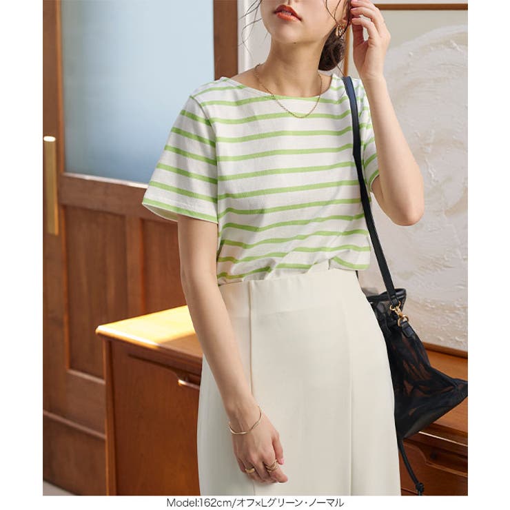 選べるデザイン コットン100％ ベーシックボーダー半袖Tシャツ［C2104］ | KOBE LETTUCE | 詳細画像17 