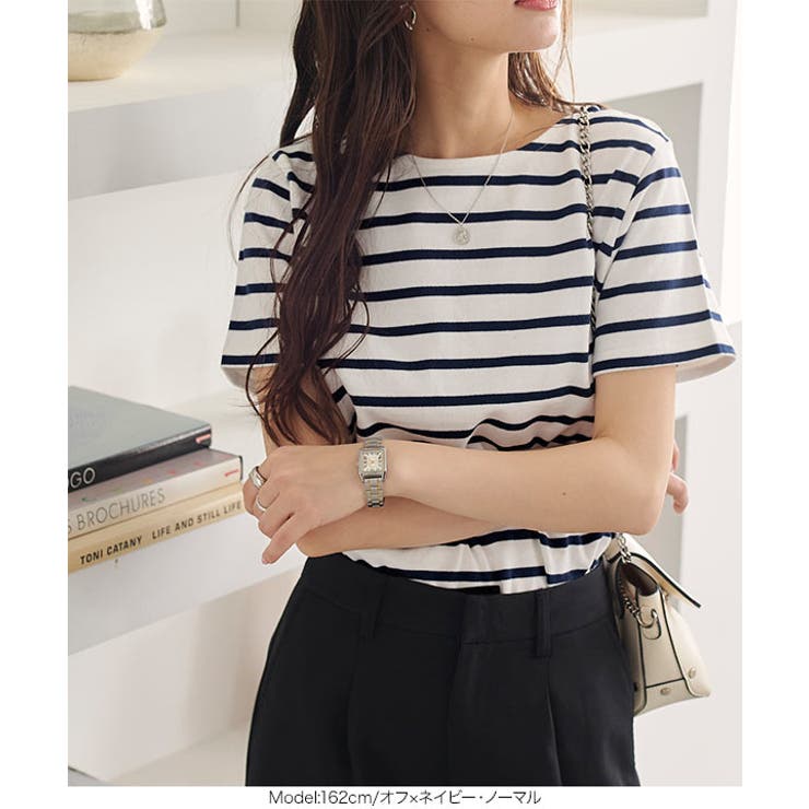 選べるデザイン コットン100％ ベーシックボーダー半袖Tシャツ［C2104］ | KOBE LETTUCE | 詳細画像22 