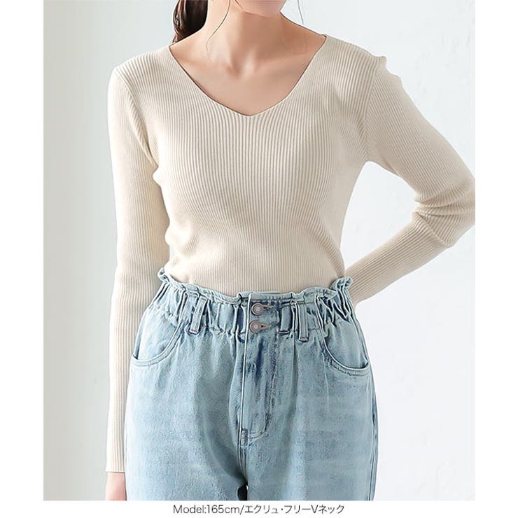 ネックタイプが選べる 定番 リブニット | KOBE LETTUCE | 詳細画像16 