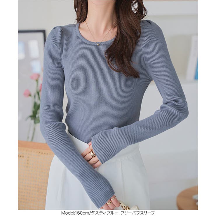 ネックタイプが選べる 定番 リブニット | KOBE LETTUCE | 詳細画像37 