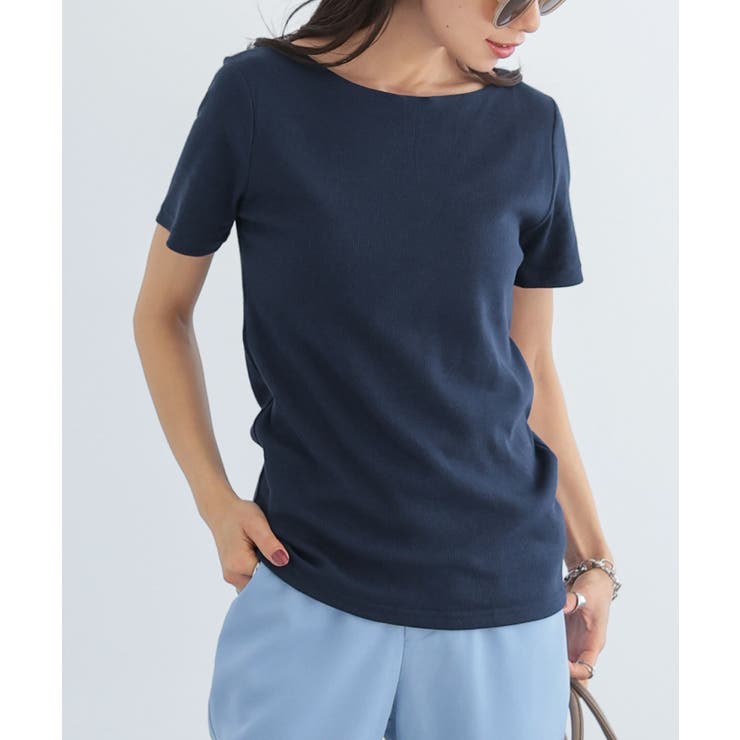 選べるサイズとネック ]前身二重半袖Tシャツ［C3654］[品番