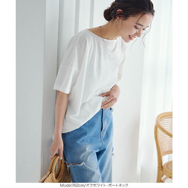 [ASELEAR]選べる2タイプ汗染み防止ゆるTシャツ［C3615］