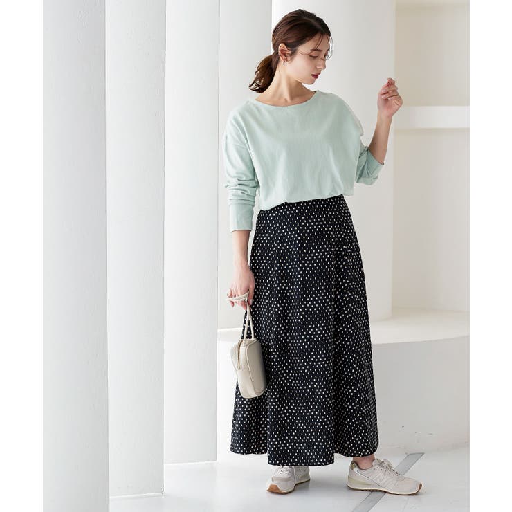 ミント | 選べるデザイン コットン100％ゆったりボーダーチュニックカットソー | KOBE LETTUCE