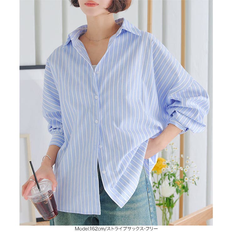 コットン混ルーズビッグシャツトップス［C3815］ | KOBE LETTUCE | 詳細画像6 