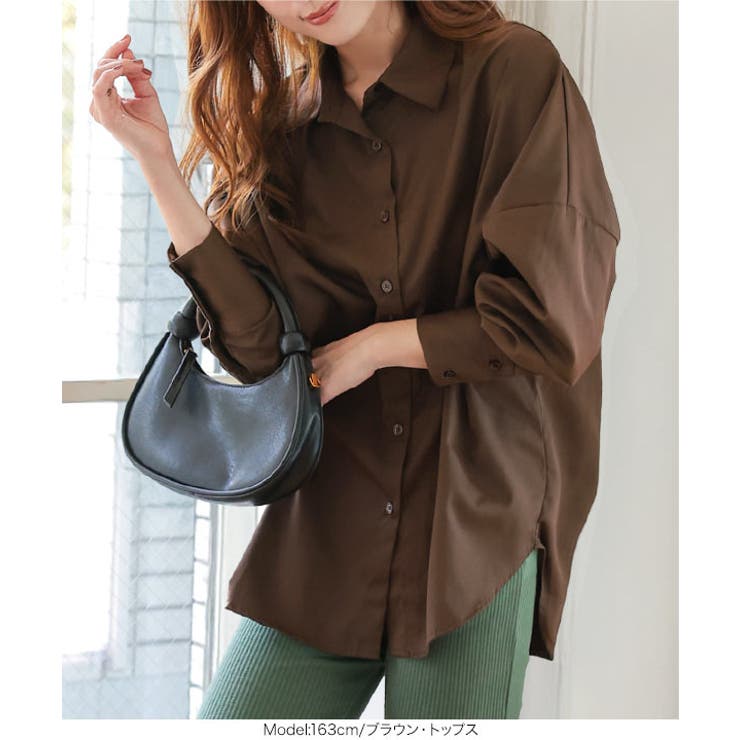 コットン混ルーズビッグシャツトップス［C3815］ | KOBE LETTUCE | 詳細画像23 