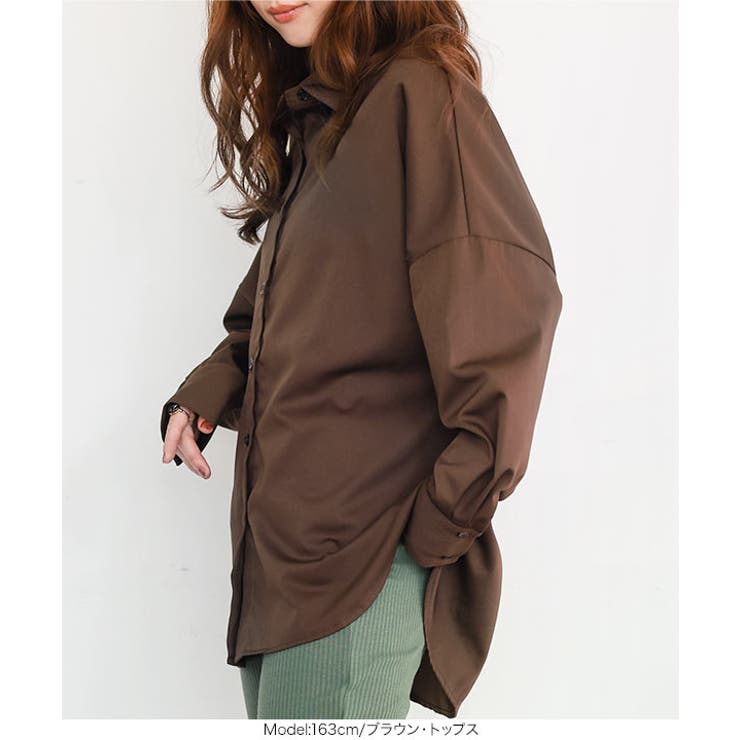 コットン混ルーズビッグシャツトップス［C3815］ | KOBE LETTUCE | 詳細画像24 