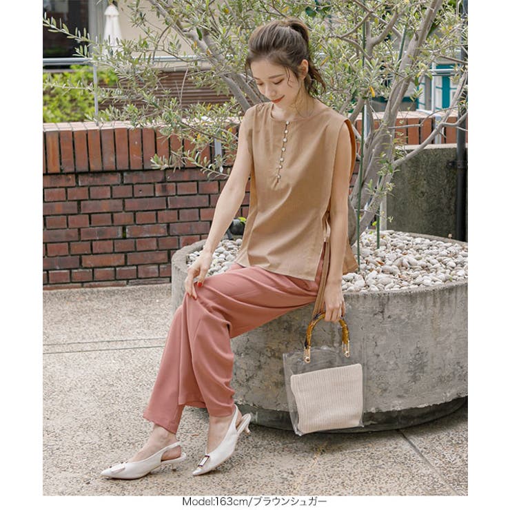 シェルボタンリネンブラウス レディース トップス | KOBE LETTUCE | 詳細画像10 