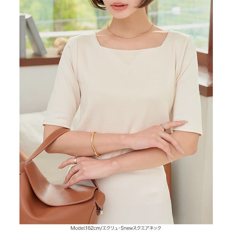 選べるタイプ 前身二重スムースカットソートップス［C4684］ | KOBE LETTUCE | 詳細画像13 