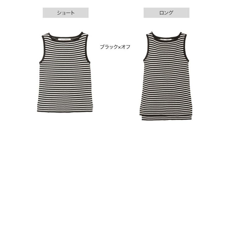 [ 選べる2タイプ ] ボートネックノースリーブリブニット［C4702］ | KOBE LETTUCE | 詳細画像35 