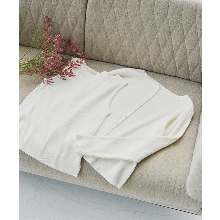 [ 選べる2タイプ ] ボートネックノースリーブリブニット［C4702］ | KOBE LETTUCE | 詳細画像31 