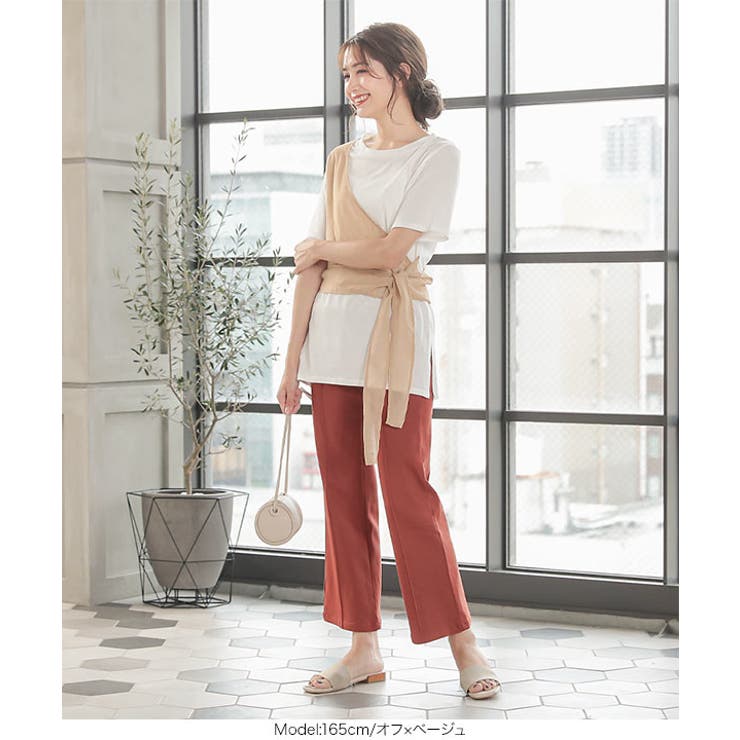 レイヤード風サイドスリットTシャツ [C4855] レディース | KOBE LETTUCE | 詳細画像7 