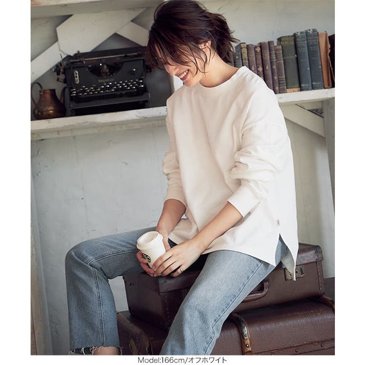 ユニセックスサイドスリット りクルーネックUSAコットンロングスリーブTシャツト… | KOBE LETTUCE | 詳細画像8 