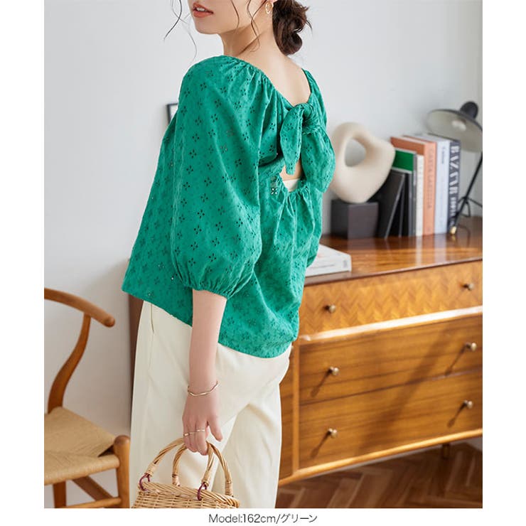 2way刺繍レースリボンブラウス [C5537] レディース | KOBE LETTUCE | 詳細画像7 
