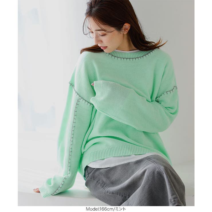ハンドステッチニットトップス [C5945] レディース | KOBE LETTUCE | 詳細画像11 