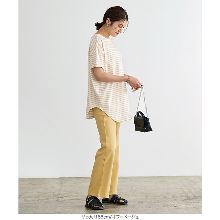 前後2wayボーダービッグTシャツ [C6018] ボーダー | KOBE LETTUCE | 詳細画像10 