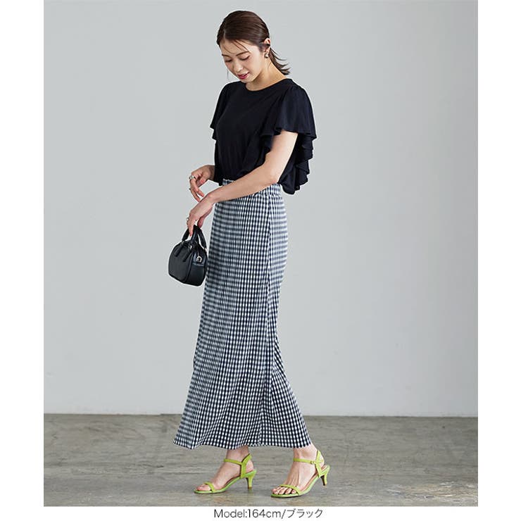 ラッフルスリーブデザインTシャツ［C6138］ | KOBE LETTUCE | 詳細画像21 