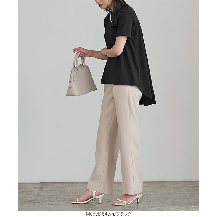 バックギャザーアシンメトリーチュニックTシャツ [C6184] レディース | KOBE LETTUCE | 詳細画像21 