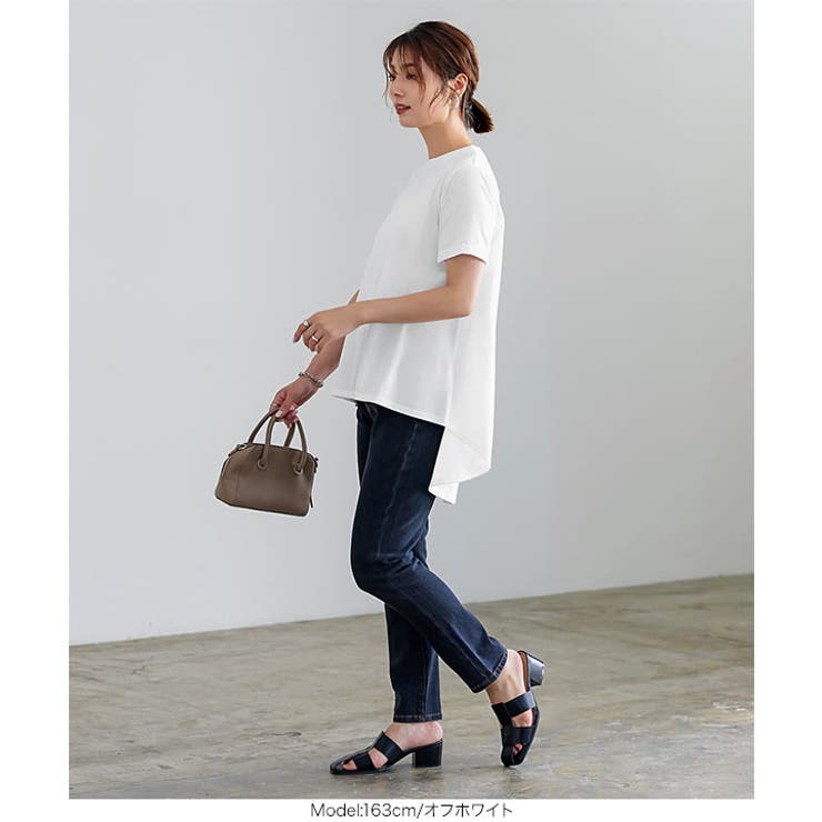 バックギャザーアシンメトリーチュニックTシャツ [C6184] レディース | KOBE LETTUCE | 詳細画像12 