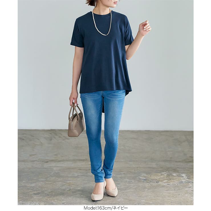 バックギャザーアシンメトリーチュニックTシャツ [C6184] レディース | KOBE LETTUCE | 詳細画像10 