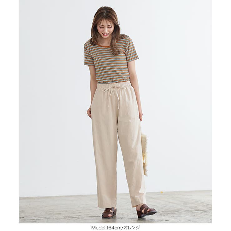 スクエア Uネック2wayマルチボーダーTシャツ [C6241] | KOBE LETTUCE | 詳細画像5 