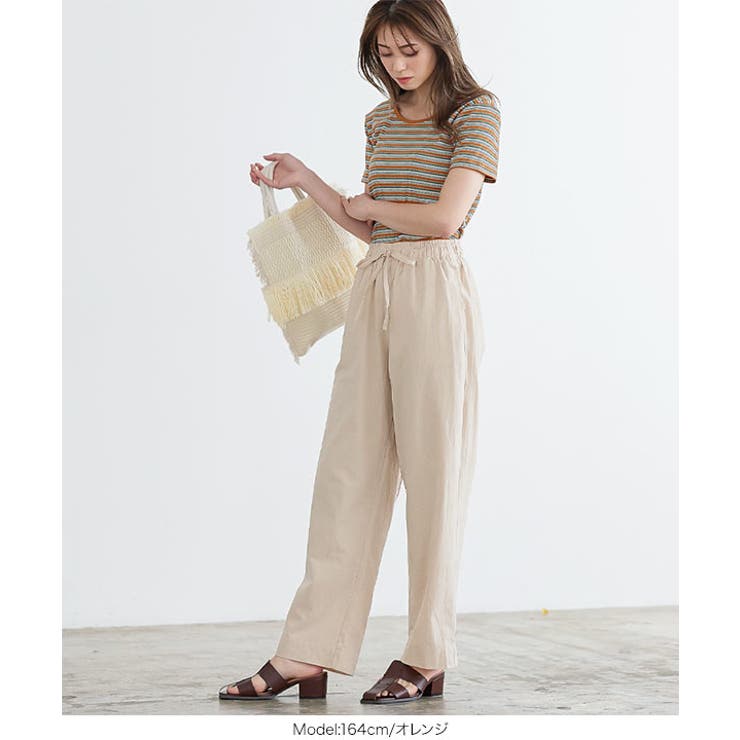 スクエア Uネック2wayマルチボーダーTシャツ [C6241] | KOBE LETTUCE | 詳細画像7 