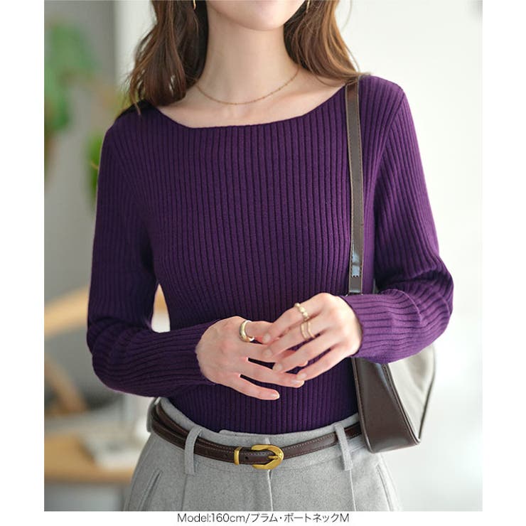 リピ確!！ もっちり素材の リブニット | KOBE LETTUCE | 詳細画像19 