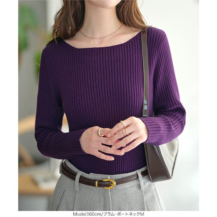 リピ確!！ もっちり素材の リブニット | KOBE LETTUCE | 詳細画像33 