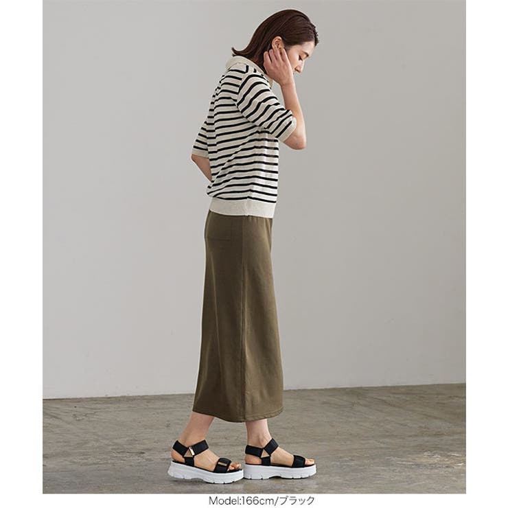 カラーボーダースキッパーニット レディース サマーニット | KOBE LETTUCE | 詳細画像10