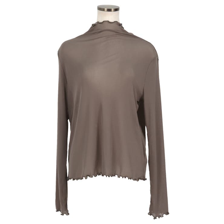 グレージュ | 隠して”魅せる”。大人のシアートップス レース レイヤード | KOBE LETTUCE