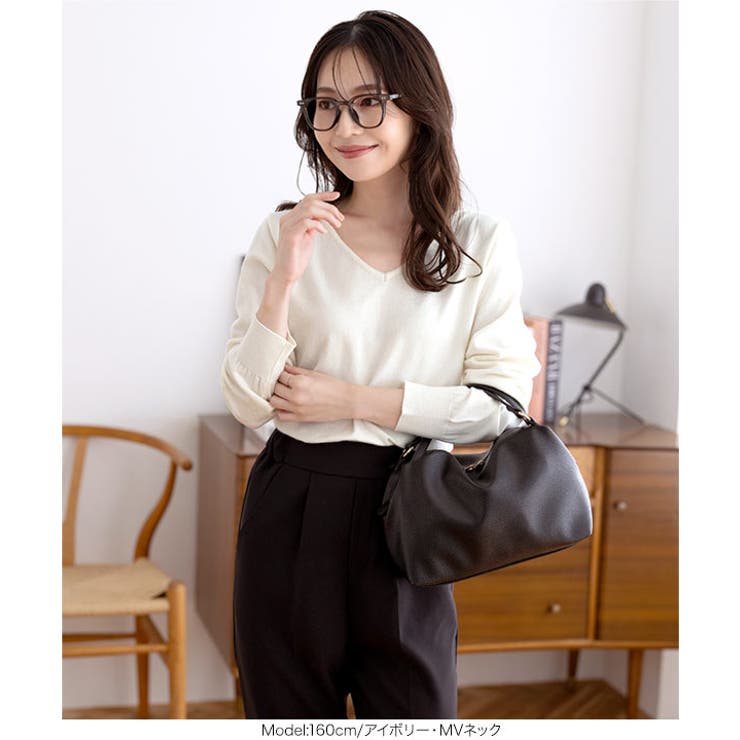 選べる6タイプ アンチピリングかるふわハイゲージニット［C6590］ | KOBE LETTUCE | 詳細画像19 