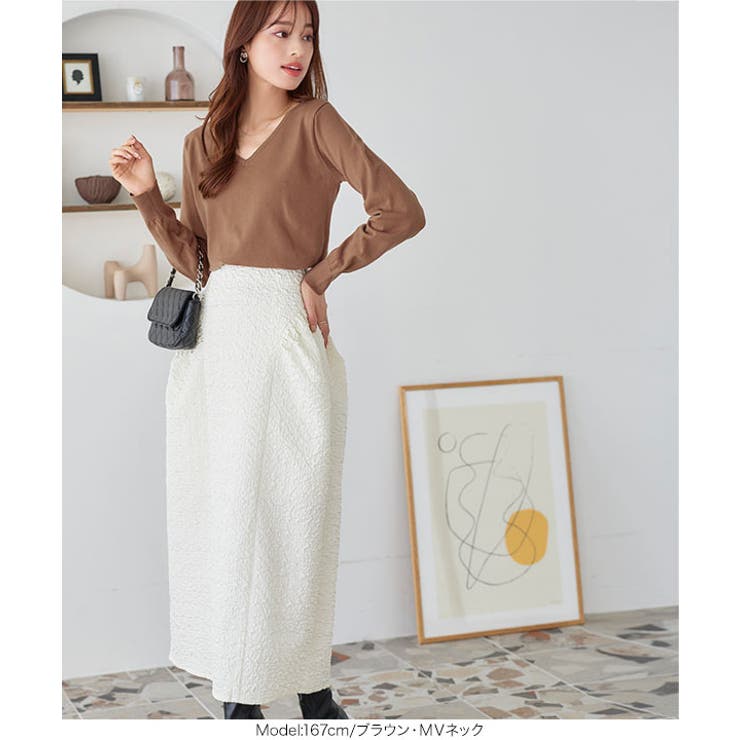 選べる6タイプ アンチピリングかるふわハイゲージニット［C6590］ | KOBE LETTUCE | 詳細画像17 