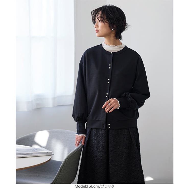 前後2wayパールボタンポンチカーディガン［C6602］ | KOBE LETTUCE | 詳細画像8 