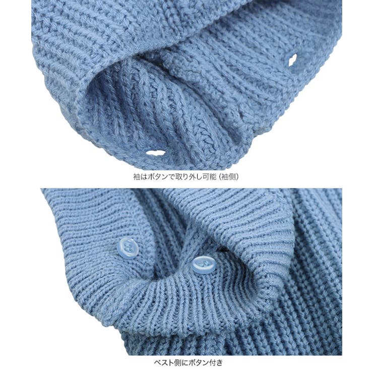 ショルダーオープン2wayニットトップス［C6607］ | KOBE LETTUCE | 詳細画像16 