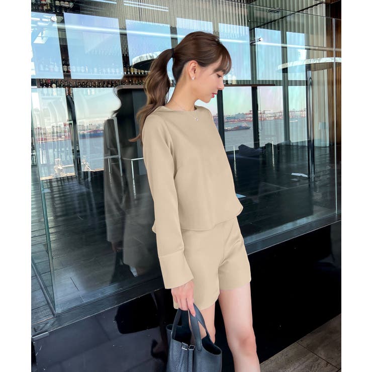 ライトベージュ | [ 岡部あゆみさんコラボ ]選べる2タイプロングスリーブブラウス［C6777］ | KOBE LETTUCE