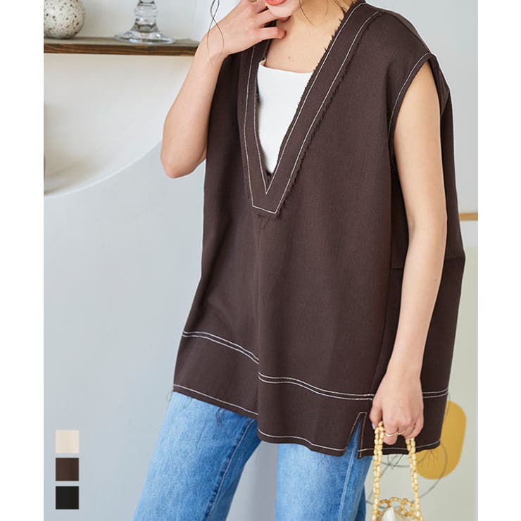 ステッチベスト［C6721］ | KOBE LETTUCE | 詳細画像1 