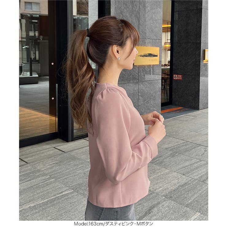 [ 岡部あゆみさんコラボ ]選べる2タイプロングスリーブブラウス［C6777］ | KOBE LETTUCE | 詳細画像18 