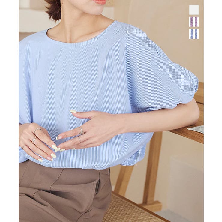 【SHIRO】CLASSY.コラボ バックリボン抗菌ブラウス カタログ掲載】2WAYビッグリボンブラウス | Droite lautreamont