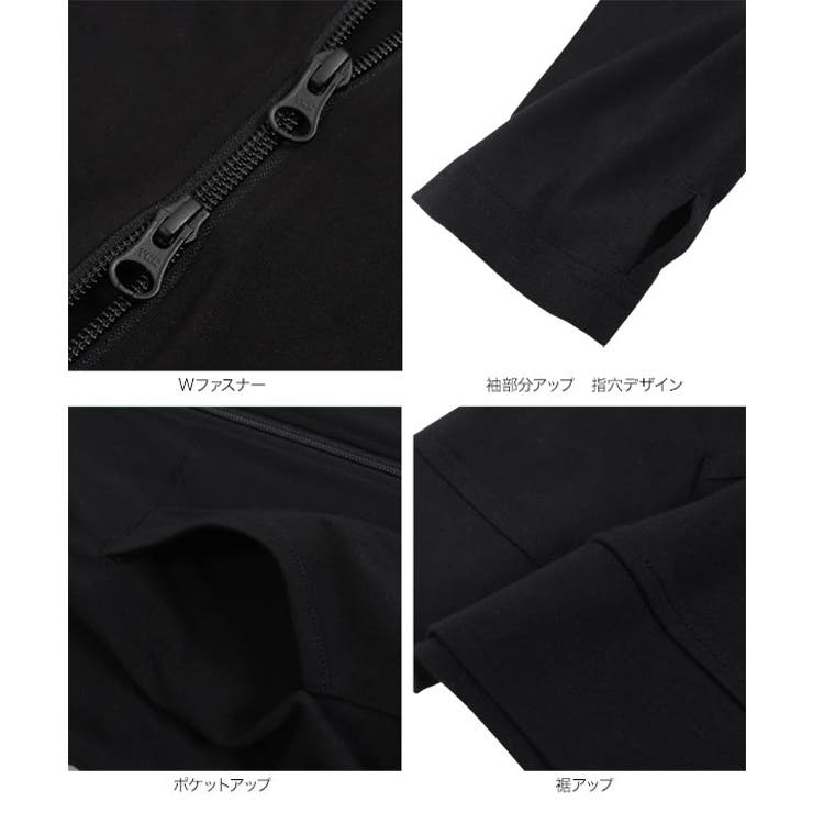 [ 超冷感 ] UVカット接触冷感ラッシュガードパーカートップス［C7060］ | KOBE LETTUCE | 詳細画像20 