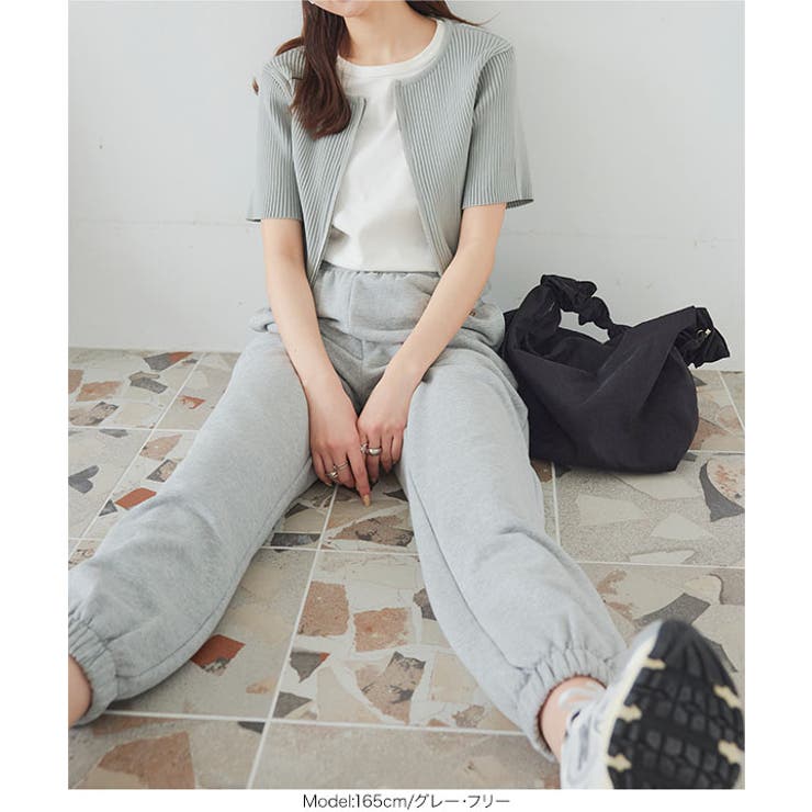 ダブルジップ半袖ニットトップス［C7079］[品番：KO000014260]｜KOBE