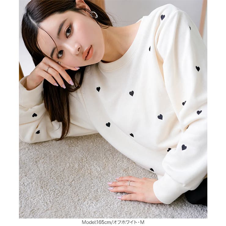 ハート刺繍スウェット［C7084］ | KOBE LETTUCE | 詳細画像5 