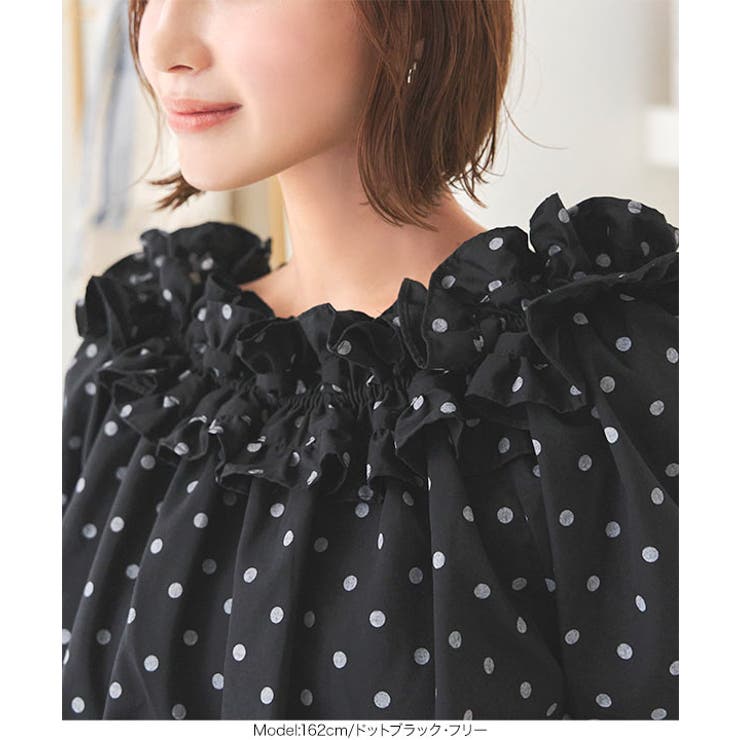 シワになりにくい 3wayオフショルフリルブラウス［C7158］[品番：KO000014481]｜KOBE  LETTUCE（コウベレタス）のレディースファッション通販｜SHOPLIST（ショップリスト）