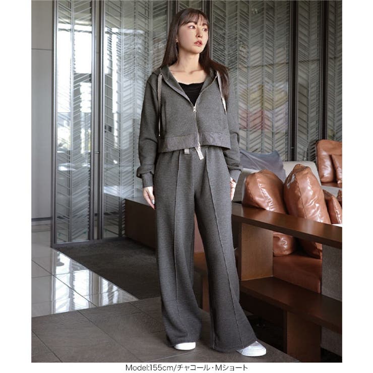 ［ Yuumiさんコラボ ］ ダブルジップショートパーカー［C7224］ | KOBE LETTUCE | 詳細画像15 